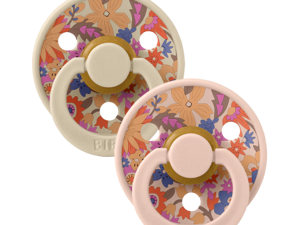 Bibs x Liberty Colour June Blossom Latex Pacifier (2 Pack, Size 2) - Blush Mix