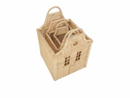 Cuddleco Dutch House Set 3 Baskets - Rattan