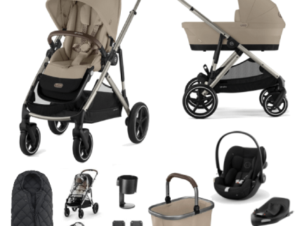 Cybex Gazelle S, Cloud G Travel System - Taupe / Almond Beige