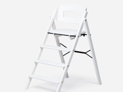 KAOS Klapp Highchair - Smooth Beech / White