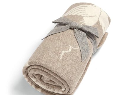 Mamas & Papas Knitted Blanket - Welcome to the World, Duckling Mocha