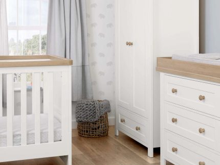 Mamas & Papas Wedmore 3pc Nursery Range - White / Natural