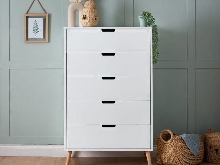 OBaby Maya Tall Boy - White With Natural
