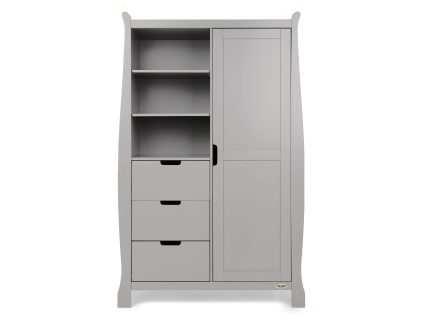 Obaby Stamford Double Wardrobe - Warm Grey