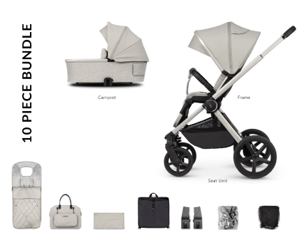 Venicci 2 in 1 Tinum UPLINE Pram - Moonstone
